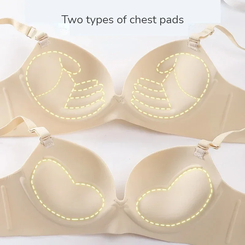 Women Seamless Bra Sexy Push Up Bralette No Wire Girls Students Breathable Lingerie Fashion 3/4 Cup Wireless Female Lingerie 3