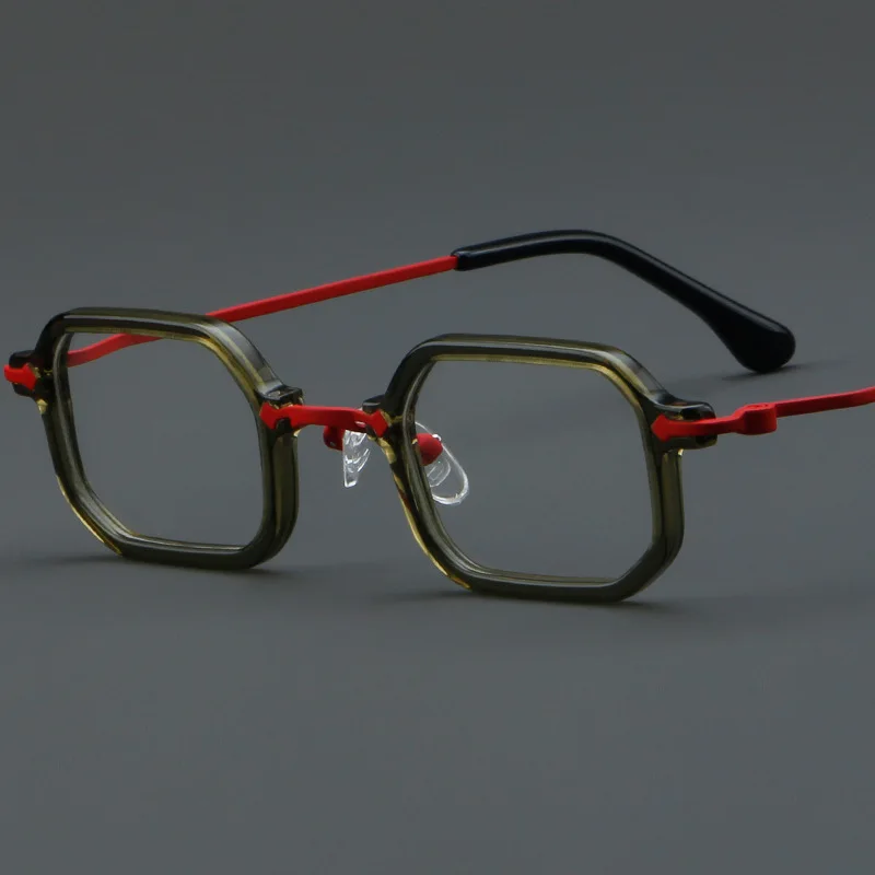Lunettes De Soleil Mode Unisexe, Monture Noire, Verres Teintés Multi-couleurs, Anti-lumière Bleue