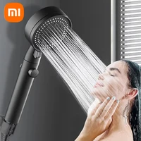 Xiaomi 5 Modes Adjustable Shower Head High Pressure  Showerheads Water Saving One-Key Stop Spray Nozzle Bathroom Accessories 1