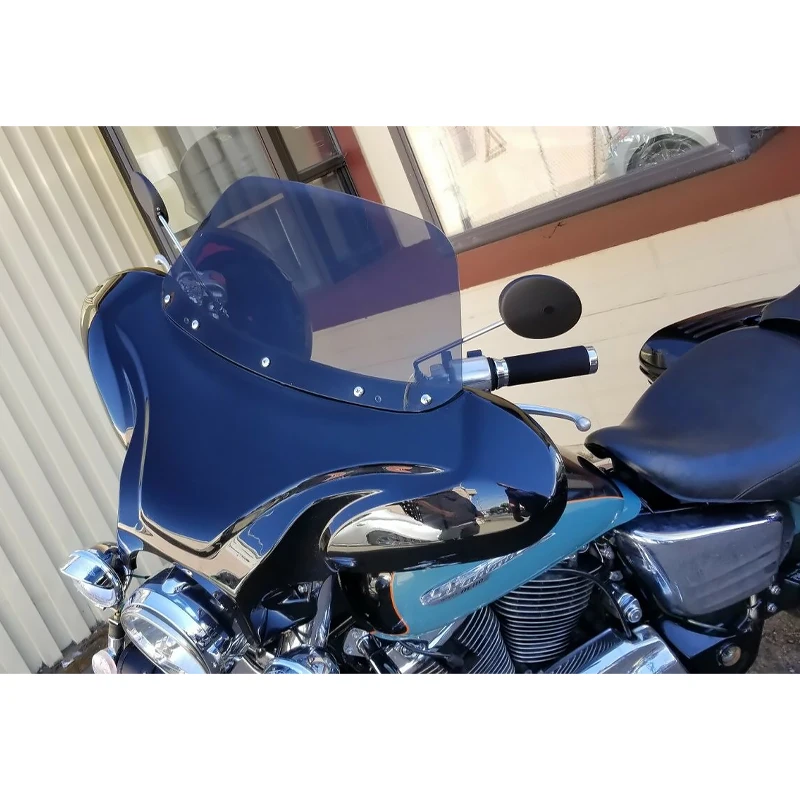 Déflecteur De Vent Moto Universel - 40,6x45,4 Cm, Transparent, Pour Honda, Yamaha, Harley, Suzuki, Kawasaki