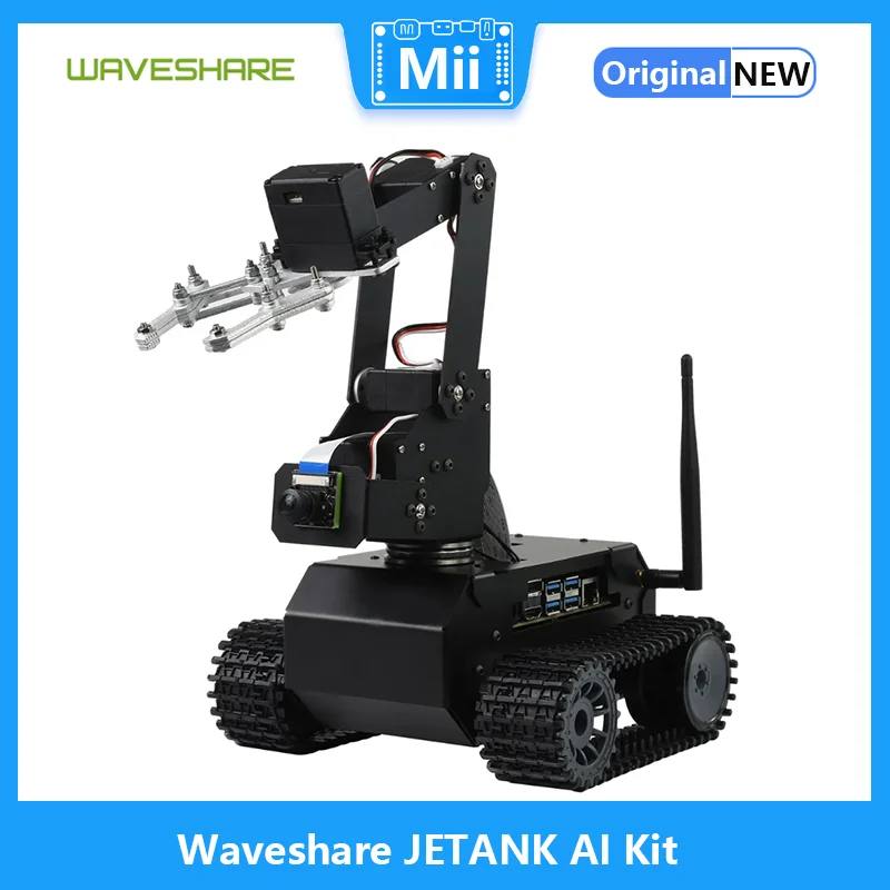 

Waveshare JETANK AI Kit, AI Tracked Mobile Robot, AI Vision Robot, Based on Jetson Nano Developer Kit (optional)
