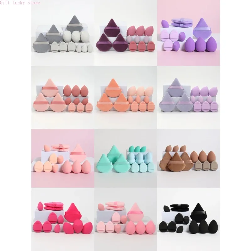 Problem with different rulings on a makeup sponge set consisting of 12 pieces, made from loose powder puff, small air cushions, in the shape of beauty eggs and 3 small camels.