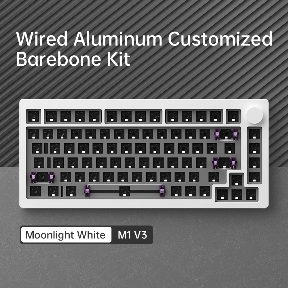 Akko-Monssgeek m1 ansi/iso Diy Kit,75% rgb,ホットスワップボーン 