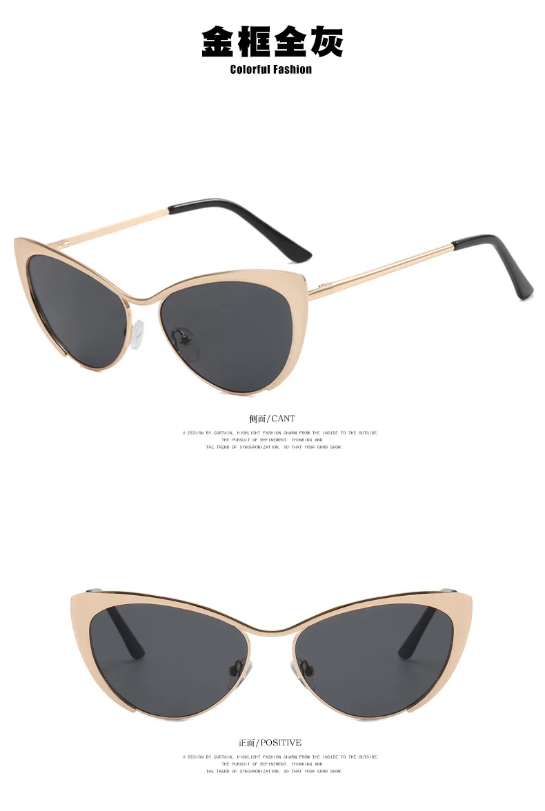 R55033 Sexy Katzenauge Metallrahmen Presbyopie Brille für Frauen Optische Computerbrille Serie Brille Modebrille.+50~+100 – Detail 15