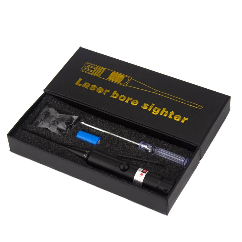 Laser Bore Sight Kit .177 .22 Caliber to .50 .64 Laser Collimator Universal Boresighter Battery Included