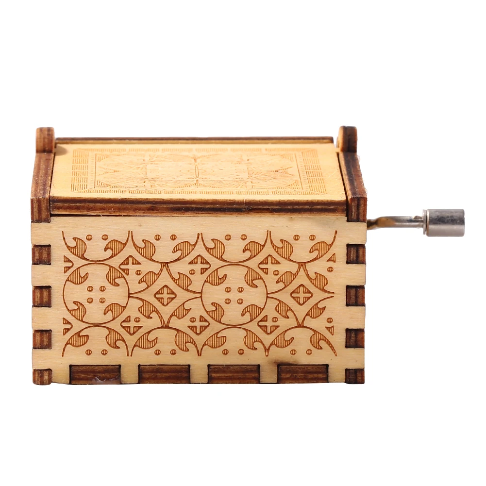 Music Box Carousel Music Box Vintage Hand Cranked Musical Box Happy Birthday Wooden Carved