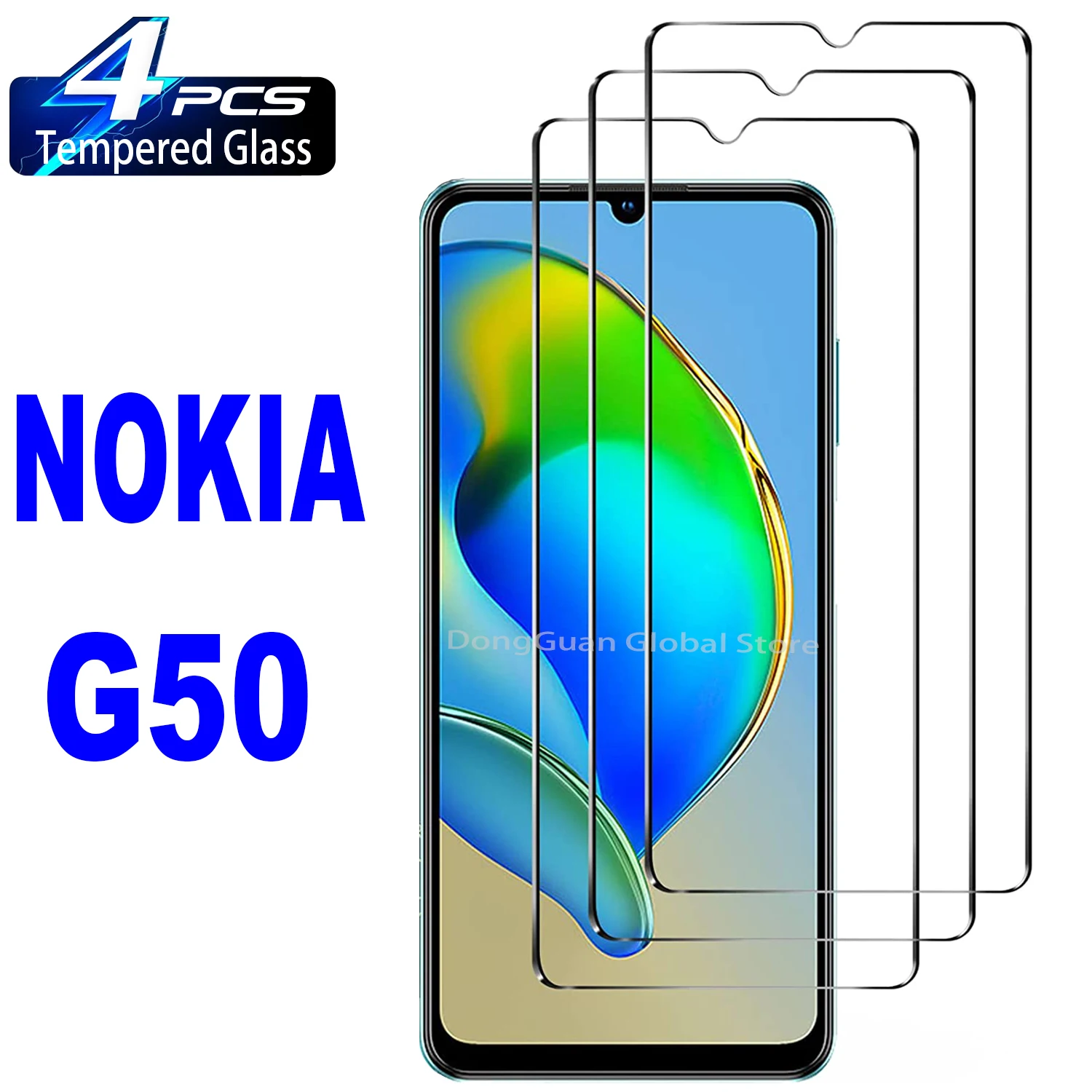 

2/4 шт. закаленное стекло для Nokia G50 Защитная стеклянная пленка для экрана