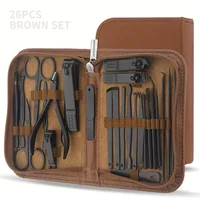 26 Pcs Professional Nail Cutter Pedicure Scissors Set Stainless Steel Portable Manicure Nail Clipper Tool Set 1