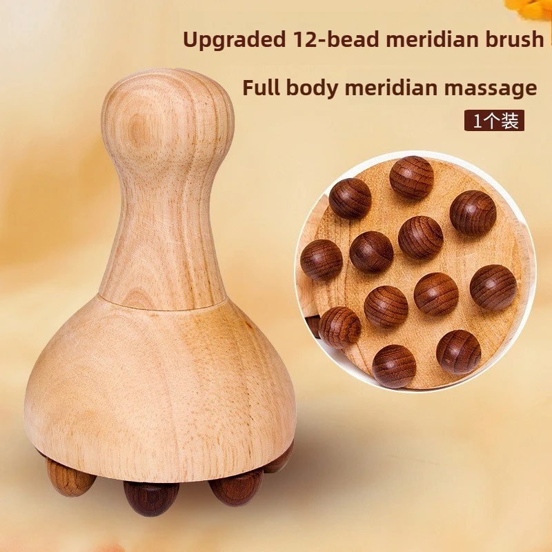 Wood Massage Brush Therapy Fascia Release Massage Tools Trigger Point Lymphatic Drainage Cellulite Gua Sha Body Sculpting Tool