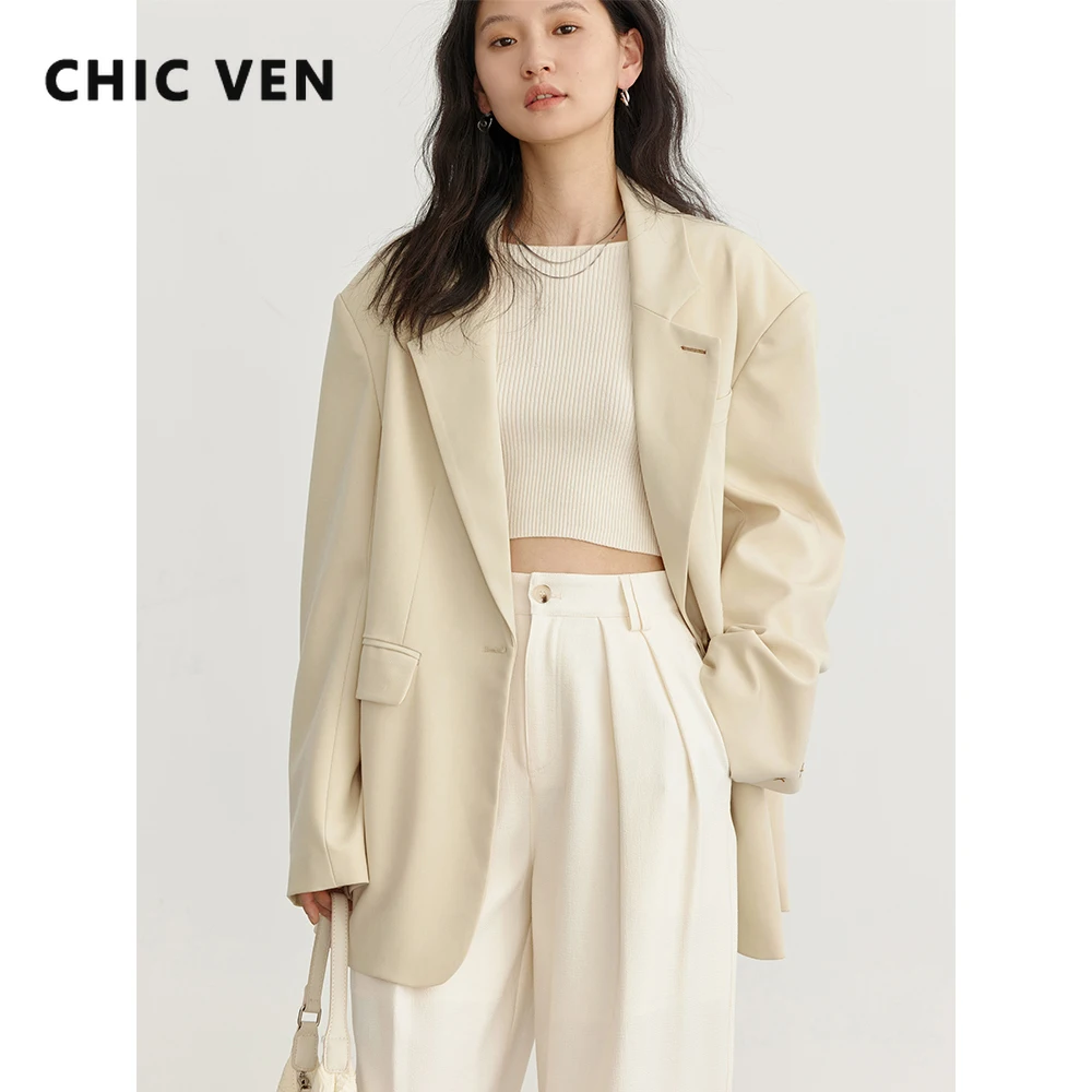 Women's Blazers Casual Cuffs Embroidered Suit Coat Office Lady Tops Fashion Outwear Female Jacket Spring Autumn CHIC VEN