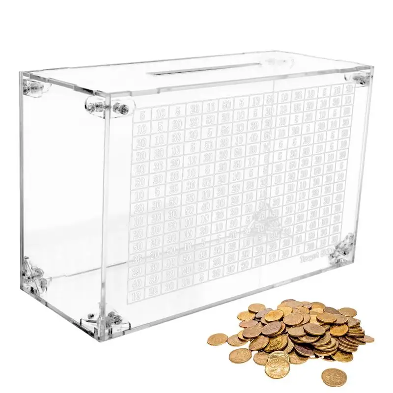 

Money Saving Box Adult Clear Piggy Bank With Counter Cash Container Coin Organizer Kids Money Banks Coin Saving Pot Cash rack