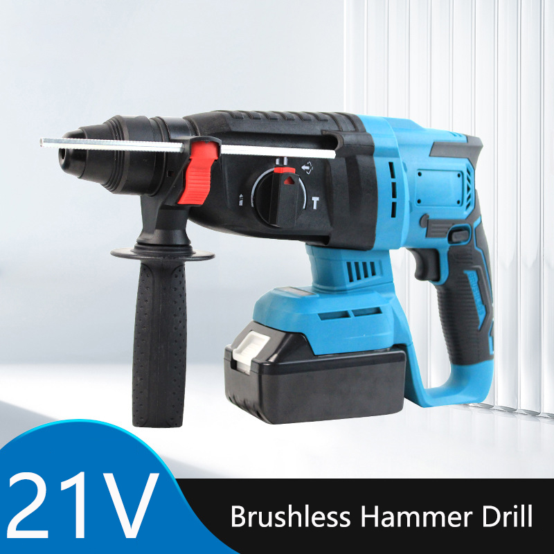 Acepower Brushless Cordless Rotary Hammer Drill 21V SDS Plus Hammer Drill 4 Modes Selector fit Makita Battery (No Battery)