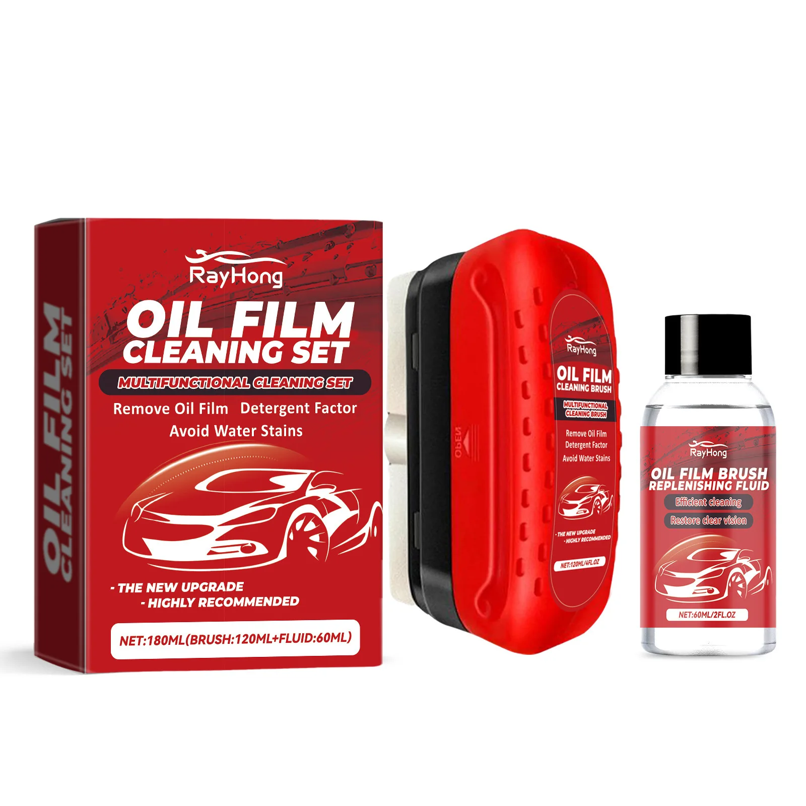 Car Glass Cleaner Brush Automotive Glass Sponge Cleaning Polishing Care Car Windshield Oil Film Cleaner Maintenance Cleaning