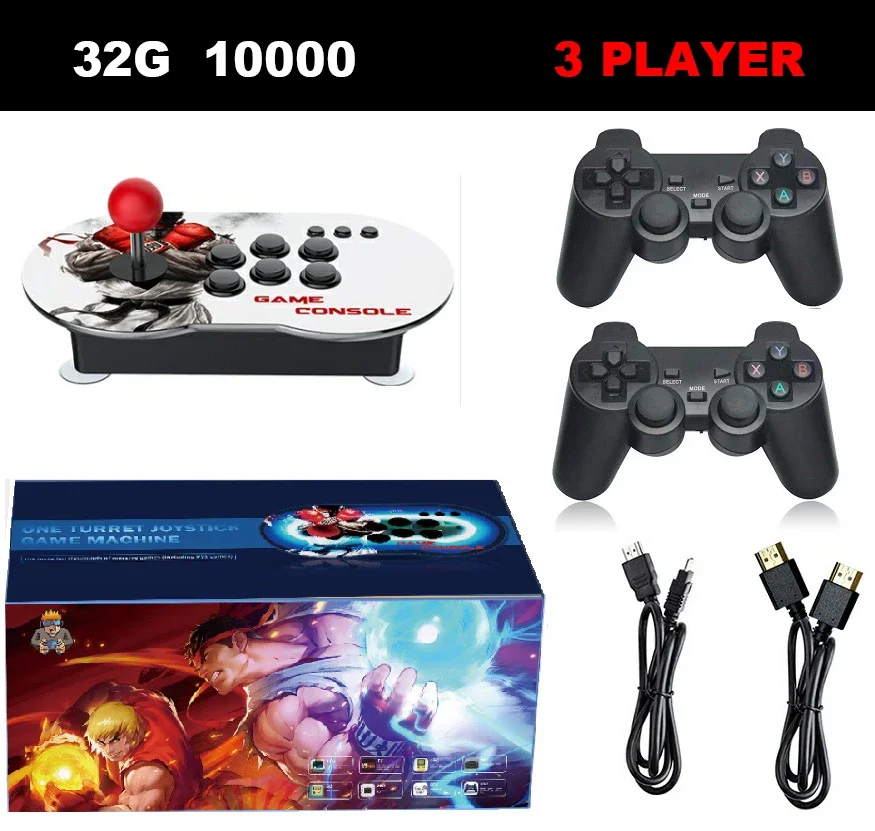 Retro Video Game 10000 Games Console Joystick with PS1 /GB/CPS/FC Games M9 4k 64G Portable Game Controller Video Game Consoles - 5