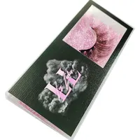 Foxyfox Wholesale 5D Mink Lashes Case Eyelash Packaging 20/50pcs Fluffy Eyelashes BoxesCustom Logo Plastic Sliding Clear Box 1
