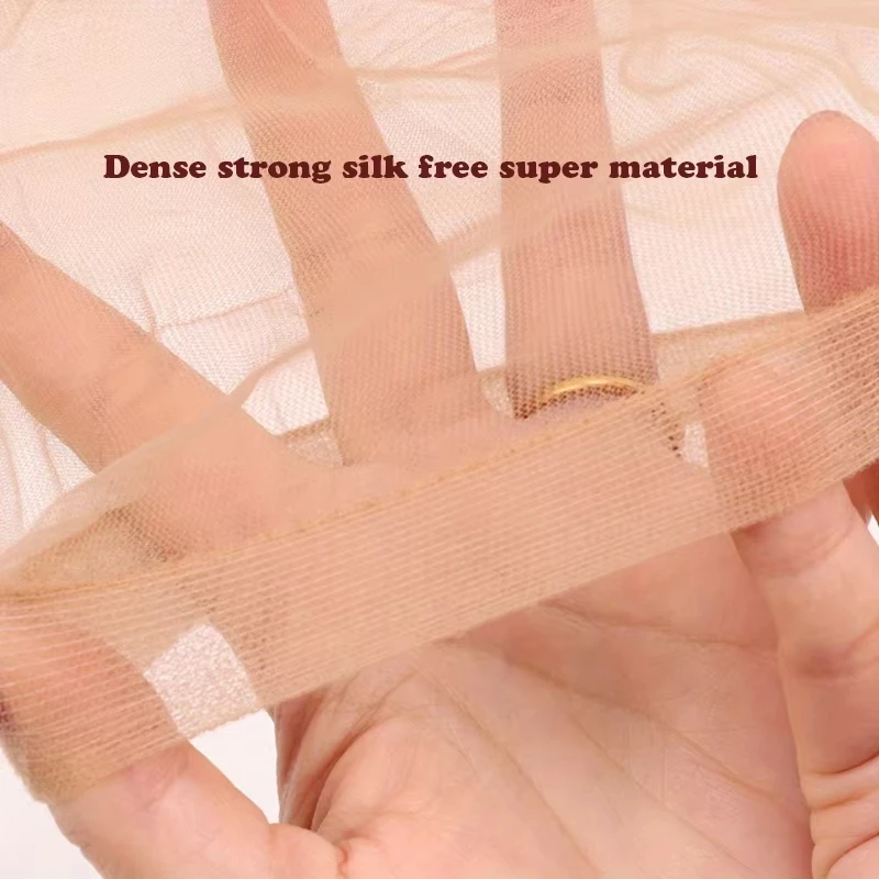 HD Wig Cap Transparent HD Wig Cap Stocking Transparent Thin Nylon Lace Side Ladies Accessories