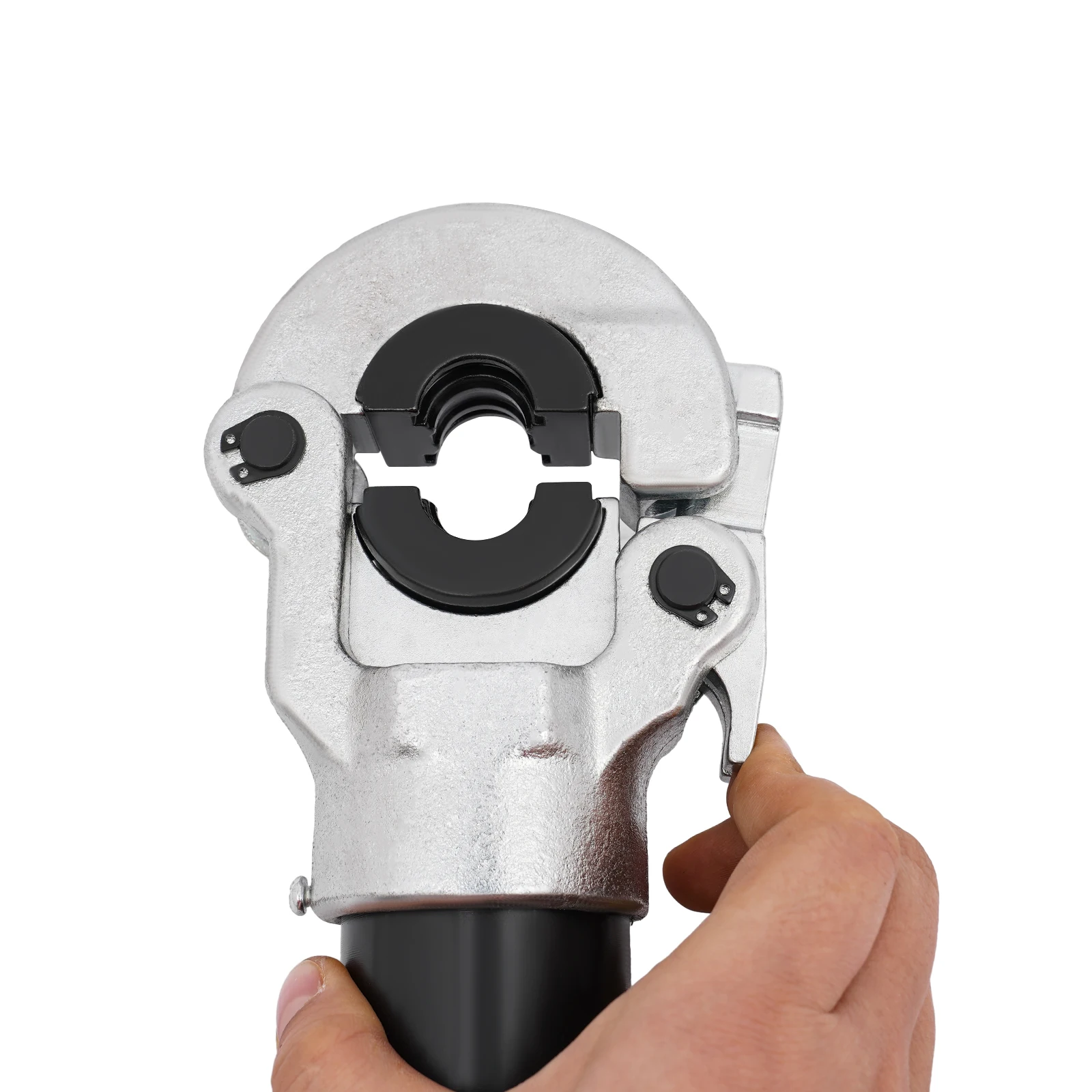 Hydraulischer Crimpwerkzeug-Kit, 80 kN 360 ° Drehbarer Kopf mit 5 Matrizen für 12–28 mm Kupferrohre, ergonomischer Griff für Elektro – Detail 7