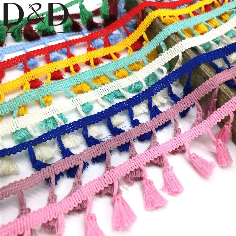

2Yards Tassel Lace Ribbon Fringe Lace Trims Fabric Handmade Sewing Curtain Clothes Accessories DIY Wedding Party Decoration