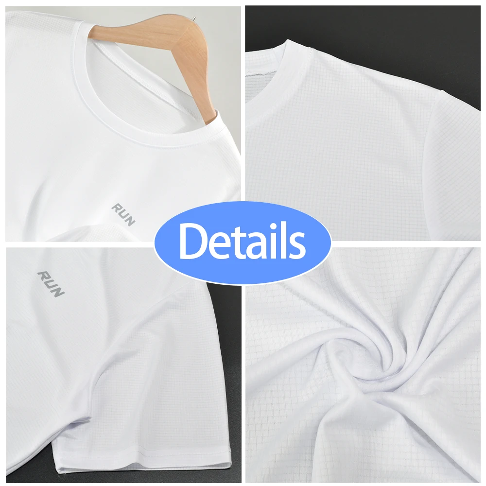 Men's Summer Fitness Tee Quick-Dry Short Sleeve Gym T-Shirt for Running & Bodybuilding Sportswear Tops Oversized Brazil Jersey 6