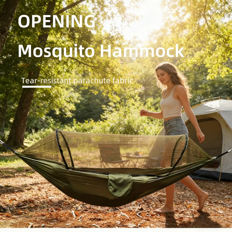 Portable Outdoor Camping Hammock with Mosquito Net – Versatile Sleeping Tent and Outdoor Furniture