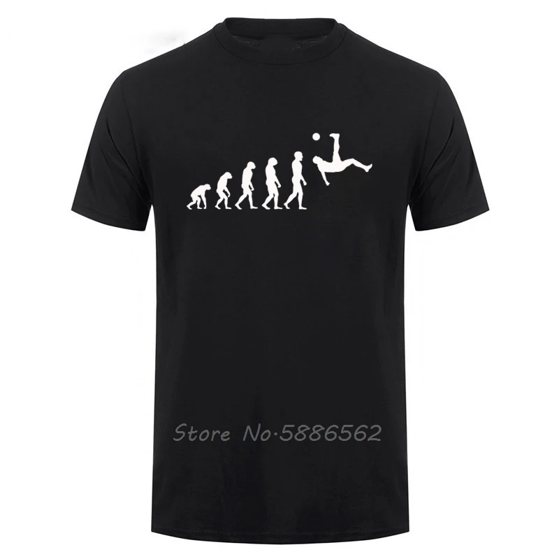 

Soccering Evolution Of Footballer Shot T Shirt Funny Birthday Gift Men Faddish Vaporwave Cotton O-Neck Sports T-Shirt Tees