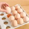 Double-Layer Kitchen Egg Storage Box Refrigerator Fresh Plastic 32 Pieces in Different Compartments Home Kitchen Organizer Rack 5