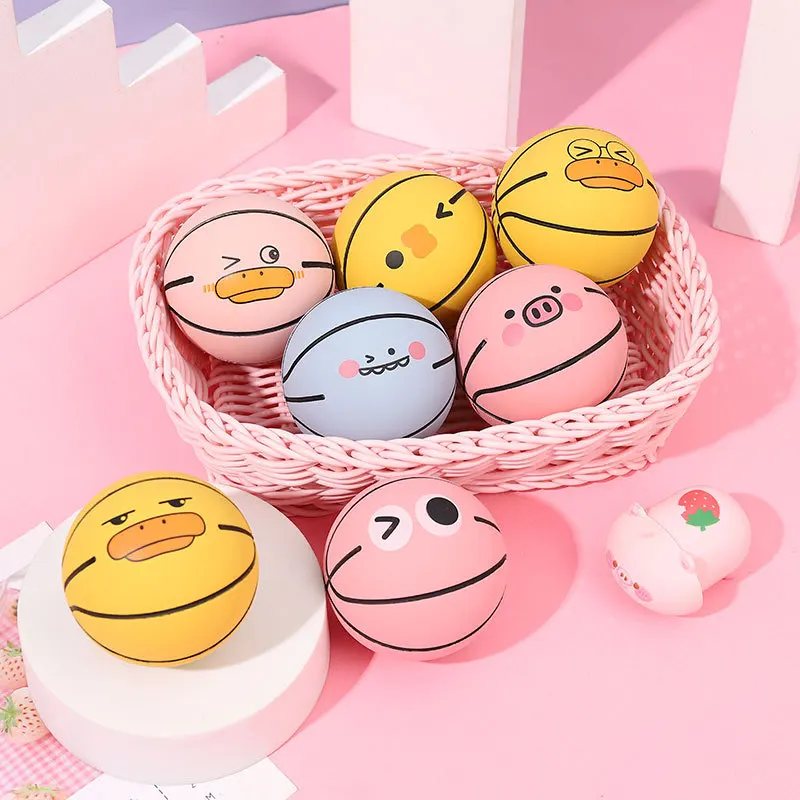 

Soft Elastic Basketball Squeeze Mini High-elasticity Sports Ball Toy Kids Adult Anti Anxiety Stress Relief Juggling Jumping Ball