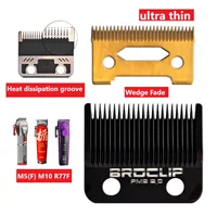 KM-2296 V003 DLC Wedge Fade Blades Replacement Cutter Head Hair Clipper Ultra Thin Blade Trimmer for Madeshow M5(F) M10 R66 R77F 1