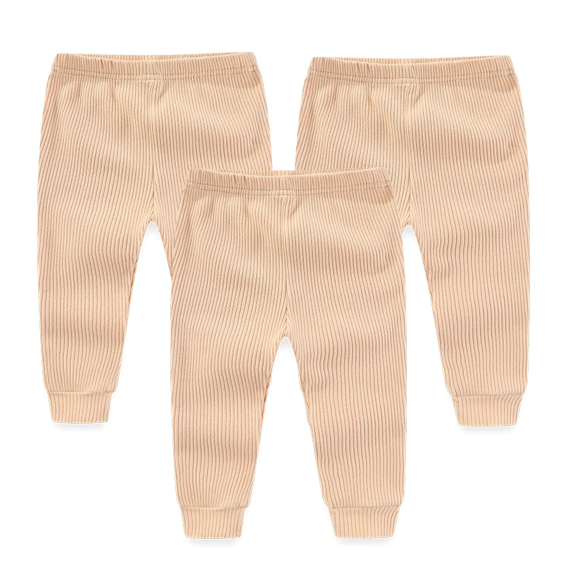 Newborn Solid Color Baby Girl Trousers 0-24M Cotton Baby Boy Pants Autumn Print Cartoon Spring 3/5Pieces for baby trousers cotton pants