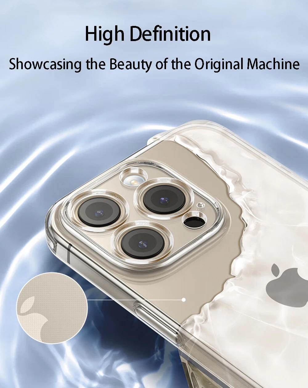 Klare Handyhülle für iPhone 11 12 13 14 15 Pro Max Silikon weich für iPhone X Max XR XS 8 7 6 Plus transparente Rückseite – Detail 6