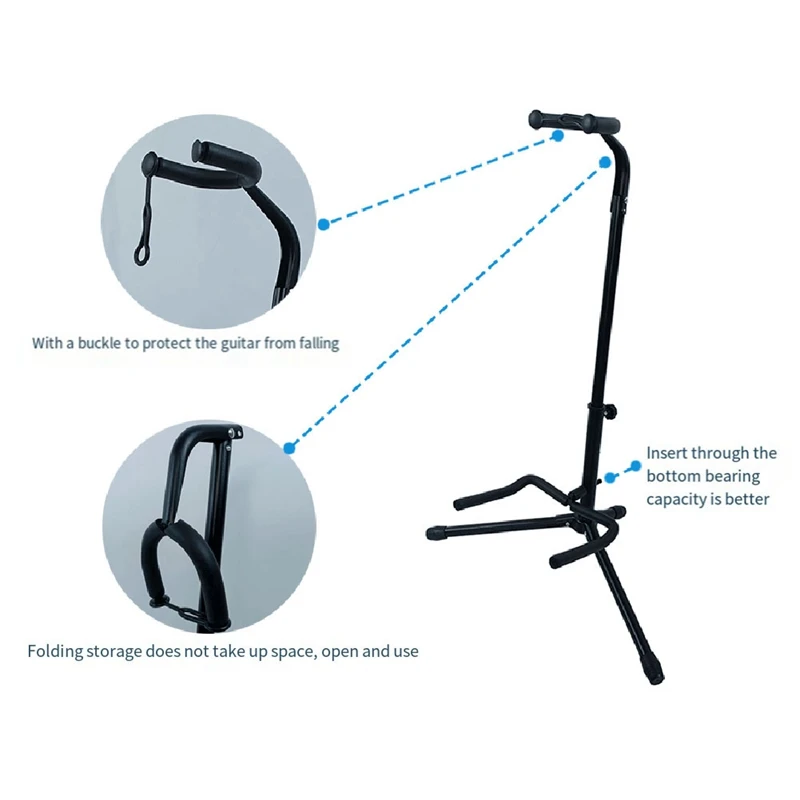 

Металлическая подставка для гитары, напольная стойка для электрической гитары, портативный держатель для басов, держатель для музыкальных инструментов
