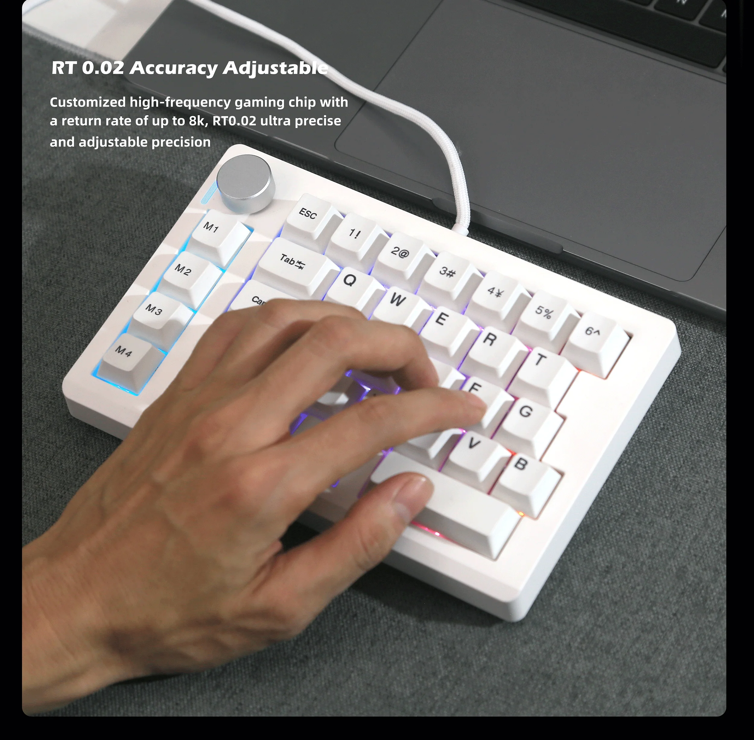 HE33 Magnetic Switch Gamer Keyboard Wired 33keys Mechanical