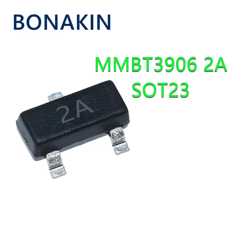 

100 قطعة MMBT3906 2A MMBT3906LT1G 3906 2N3906 200mA 40V SMD الترانزستور جديدة ومبتكرة