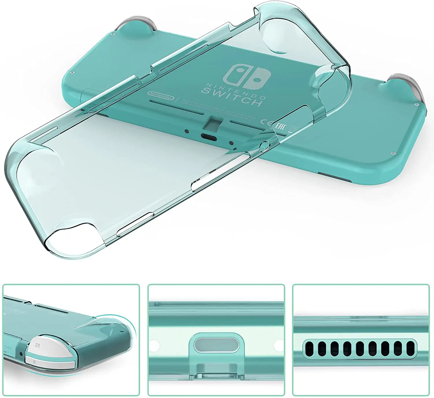 HEYSTOP kompatybilny z Switch Lite futerał do przenoszenia, Switch Lite etui z miękkim etui ochronne z TPU karta gier 6 uchwyt na kciuk czapki 6 HEYSTOP kompatybilny z Switch Lite futerał do przenoszenia, Switch Lite etui z miękkim etui ochronne z TPU karta gier 6 uchwyt na kciuk czapki 6
