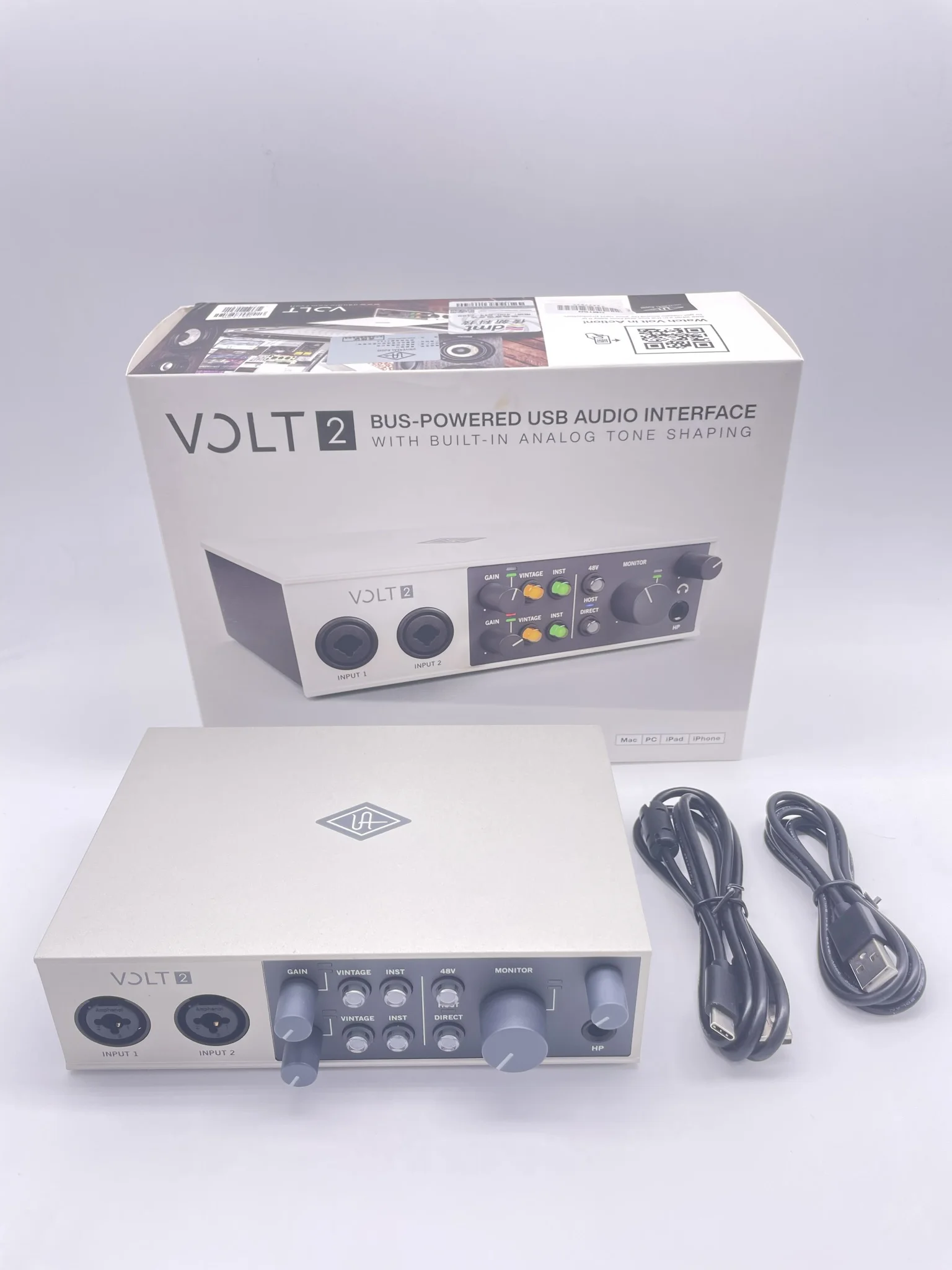 Universal Audio Volt 276 Portable 2x2 USB Audio/MIDI Interface with  Built-In Compressor