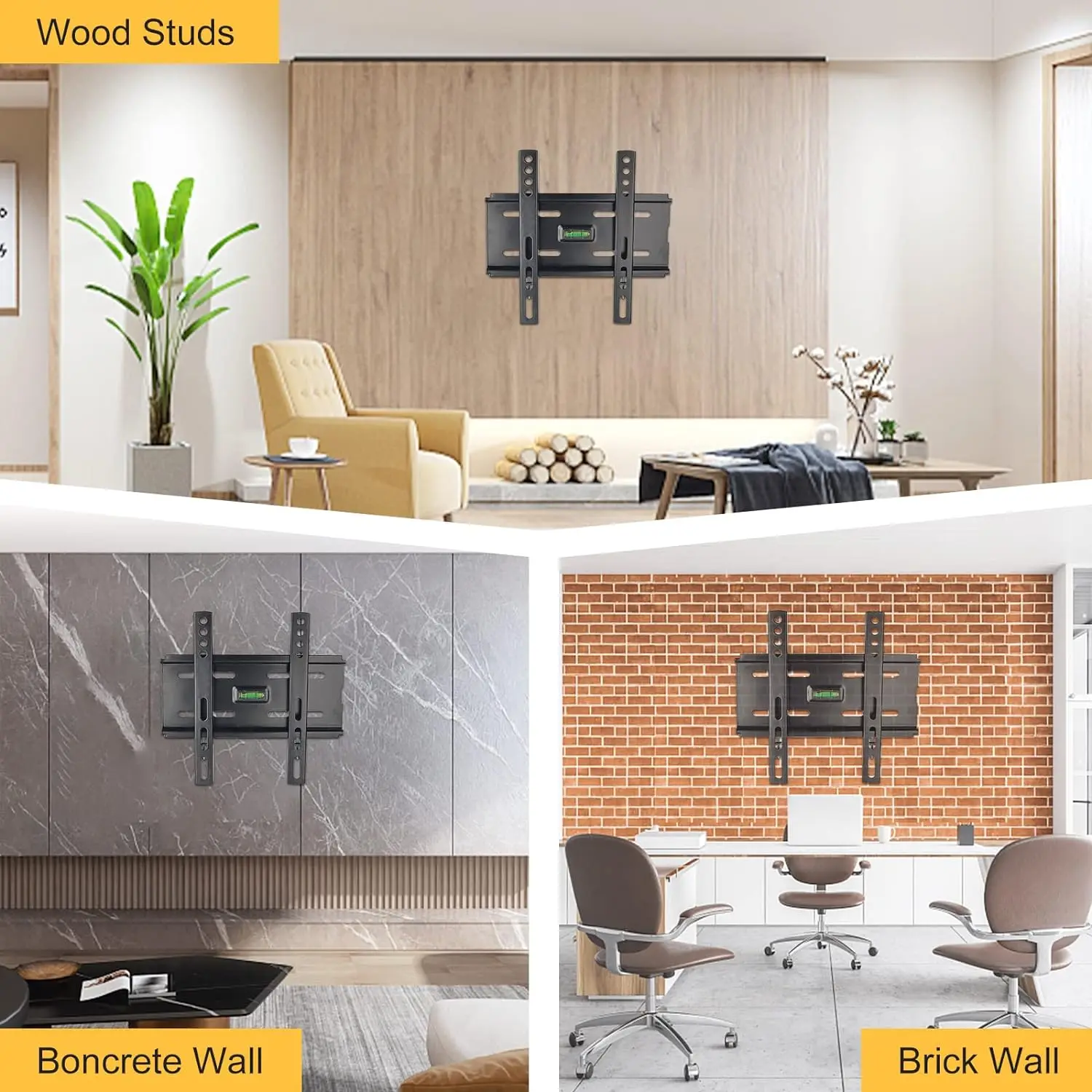 TV wall mount bracket LED LCD Tilt Adjustable Strengthen Support for 14''-42'' Load Up to 40kg VESA 200*200