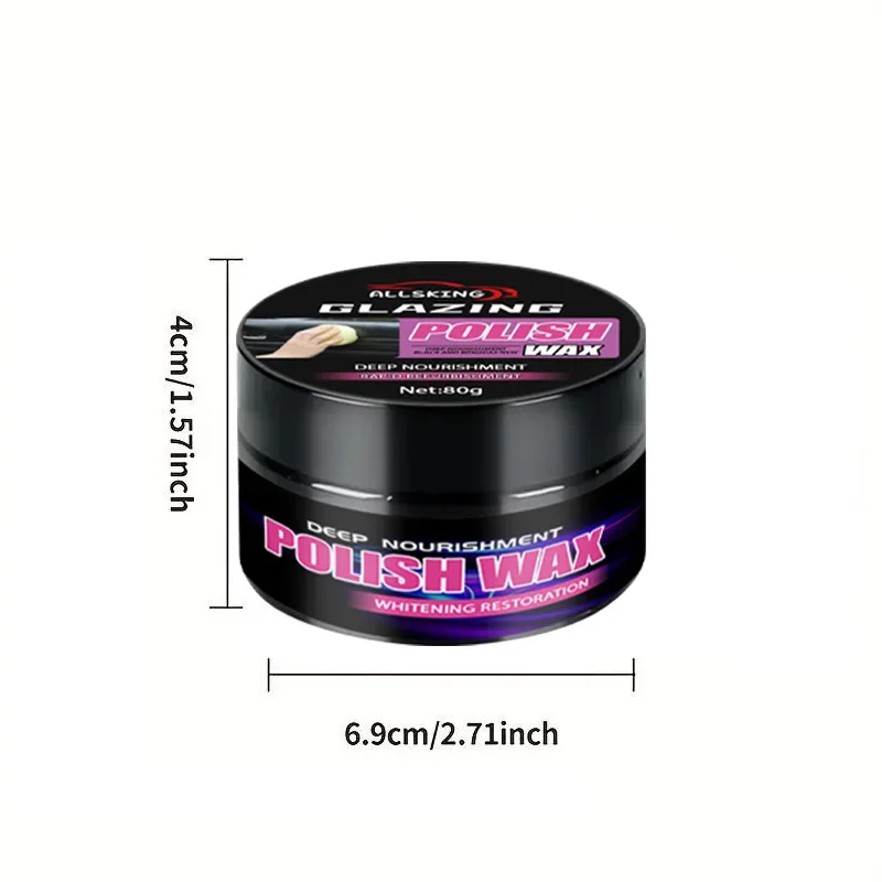 Universal Leather and Plastic Repair Polishing Wax - Automotive interior reconditioning cream for leather/plastic/rubber care