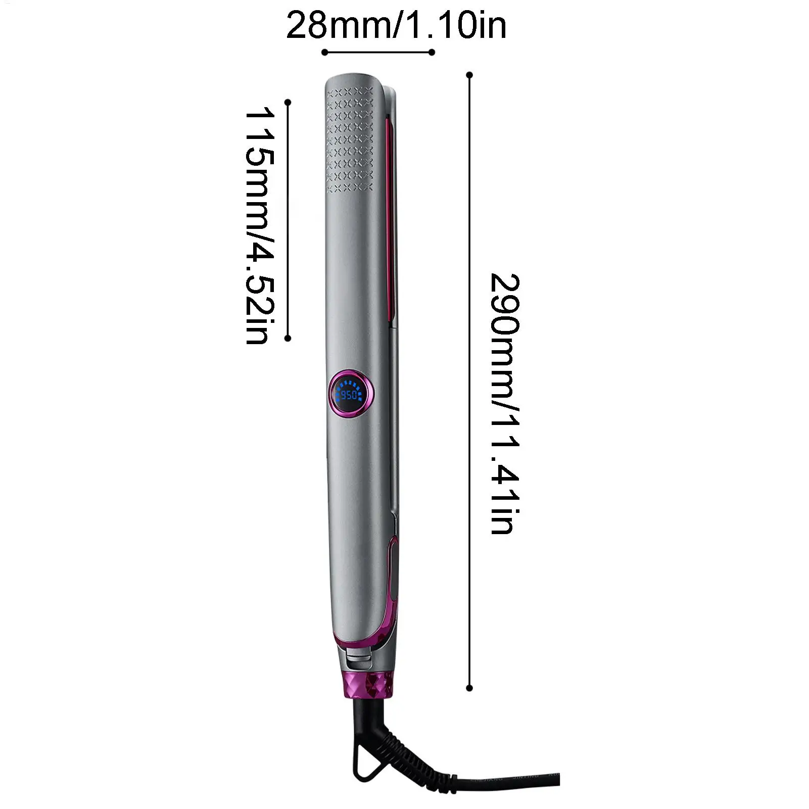 Hair Straightener 10 Levels Electric Ceramic 10 Levels Smart Styling Tool Ceramic Flat Iron for Home Travel Salon Wedding Party