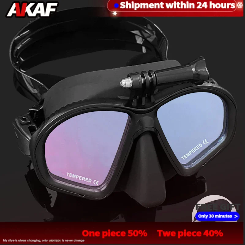 low volume free diving mask scuba equipment Underwater full face mask Free-dive goggles professional Snorkeling glasses