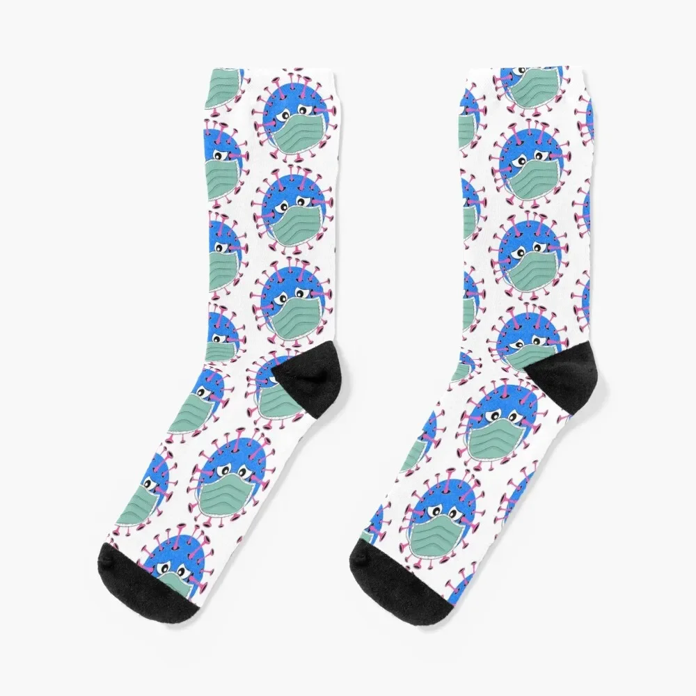 

Virus with mask mask Socks winter Stockings kawaii Luxury Woman Socks Men's