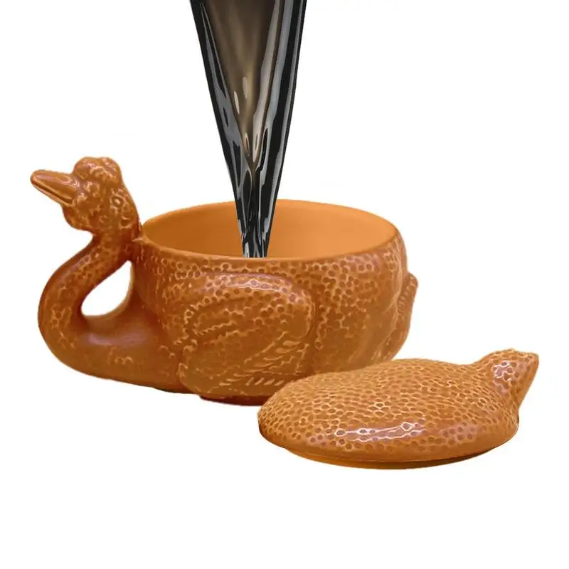 

Strange 220ml 3D Chicken Funny Mug Durable Ceramic Weird Cup Embossed Shape Water Cup For Tea Comfortable Handle Kitchen Tool