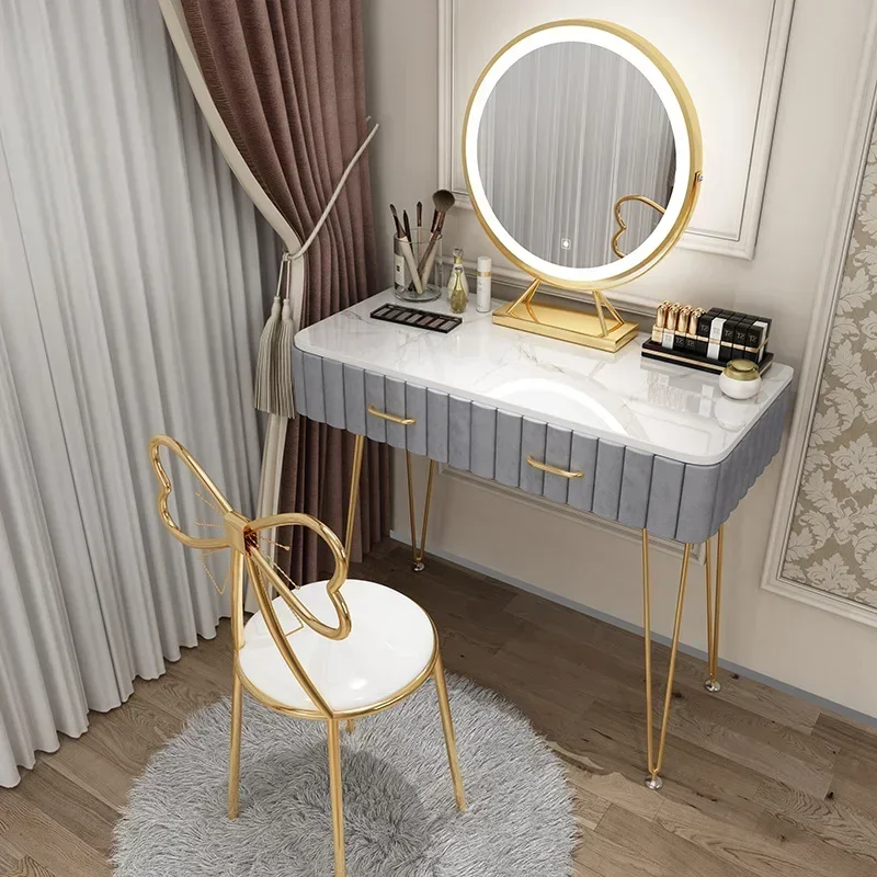 Nordic Dressing Tables Dressers for Bedroom Modern Slate Desk Princess  Small Apartment Makeup Tables for Luxury Home Furniture - AliExpress