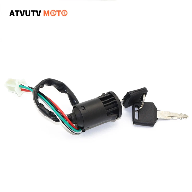Motorcycle 4 Wire Ignition Key Barrel Switch For 50Cc 110Cc 125Cc 250Cc Pit Quad Dirt Bike Atv