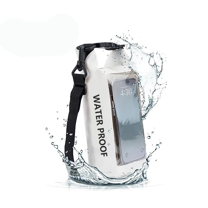 2L Waterproof Bag Outdoor Shoudler Bag 2-In-1 Mobile Phone Waterproof Bag Pvc Swimming Waterproof Bag for Beach Boat Sports