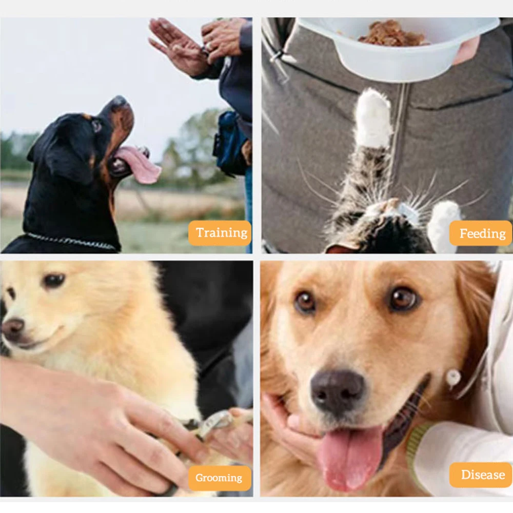 Pet Gloves Cowhide Leather Anti-grasping Anti Bite Protective Gloves Cat Dog Gardening Work Pets Training Kevlar