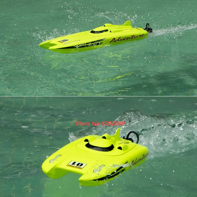 53CM Large 40KM/h High Speed Remote Control RC Racing Boat 150M 2 way Navigation Waterproof Dual Body Electric RC Speedboat Toy 4