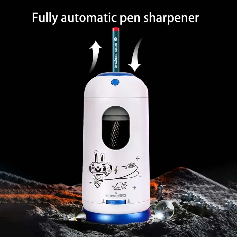 Tenwin New automatic electric pencil sharpener Large capacity pencil sharpener for 7-11.5mm pencil School stationery