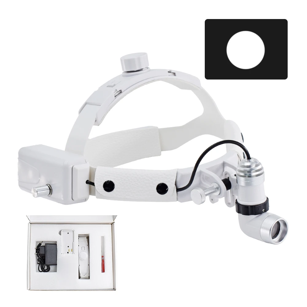 

5W ENT Dental LED Head Light Lamp for Binocular Loupes Brightness Spot Ajustable Dental Lab Headlamp Surgical Headlight DEASIN