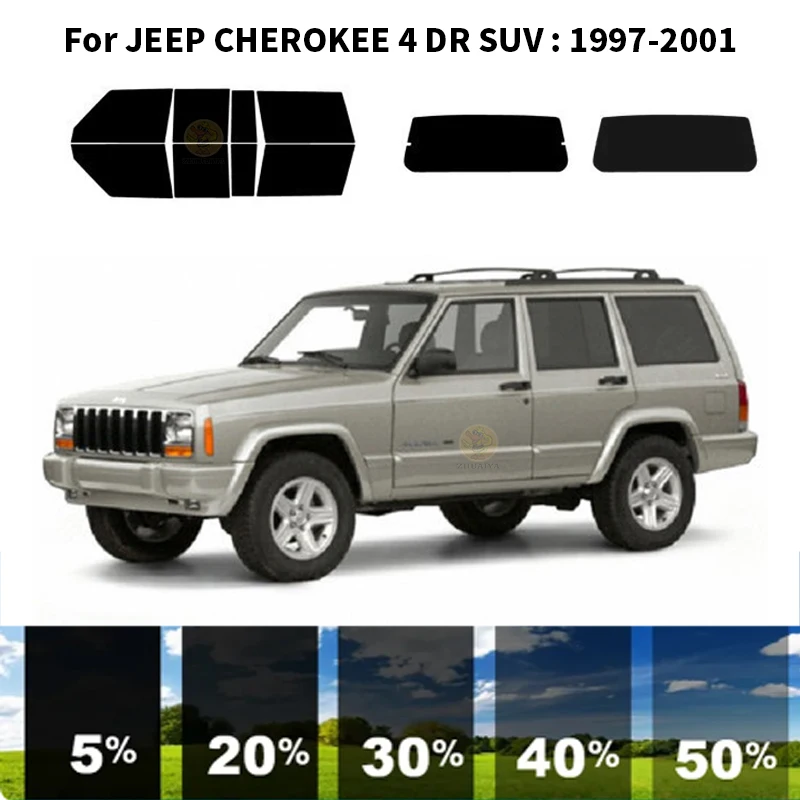 

Precut nanoceramics car UV Window Tint Kit Automotive Window Film For JEEP CHEROKEE 4 DR SUV 1997-2001