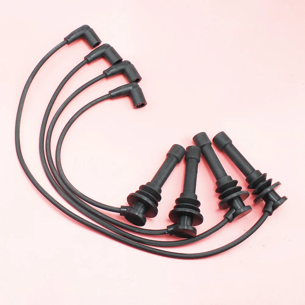 Engine Ignition Cable Spark Plug Wire 4PCS = 1 set ignition cable set For Geely Emgrand 7 Ec7 Ec715 Ec718 1.5L